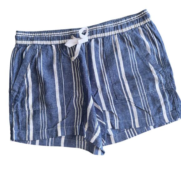 Nautica Tie Waist Lightweight Shorts Sz Large - Picture 2 of 8